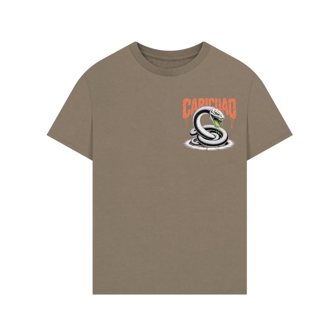 Carichao Venomous Snake with Fangs and Dripping Venom Design T-Shirt - Image 4